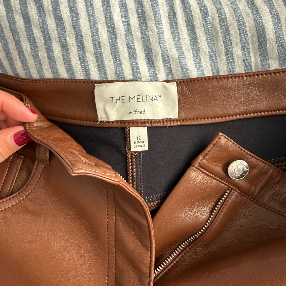 Aritzia Melina Leather Pants - Picture 4 of 8